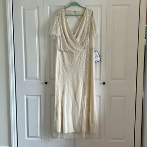 Off white beaded dress